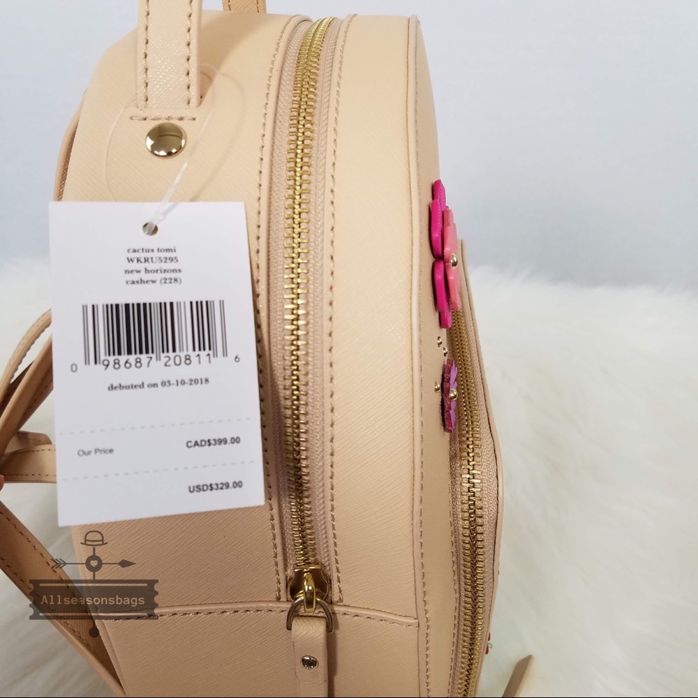 Kate spade cactus Tommi cashew backpack new green - Picture 7 of 8